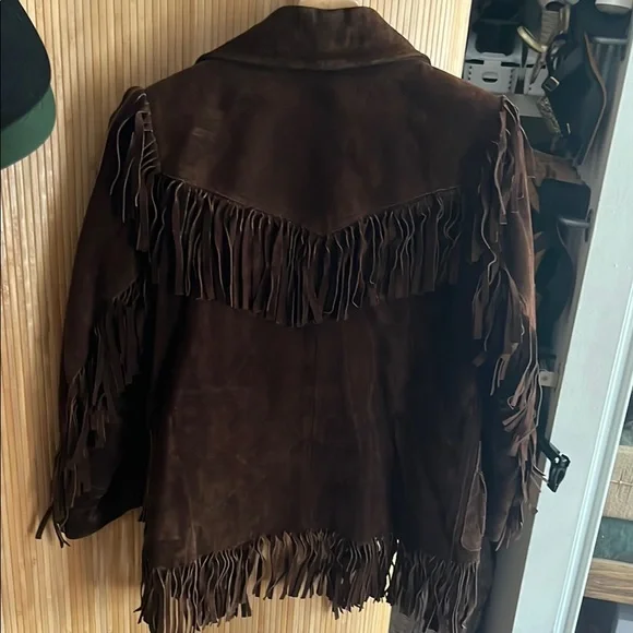Brown Suede Fringe Jacket - Picture 3 of 13